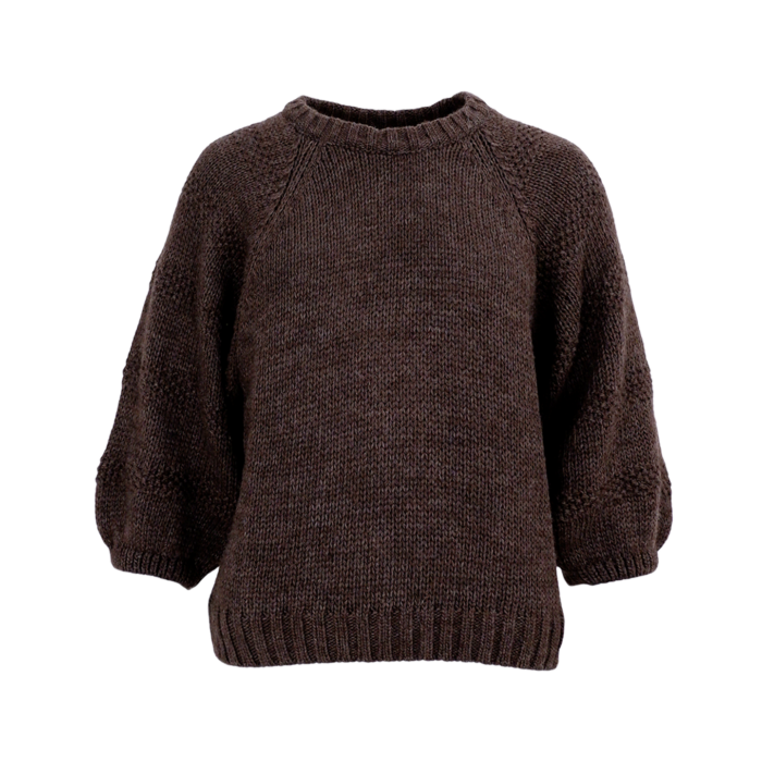 Black Colour Nala KNit Jumper - Coffee