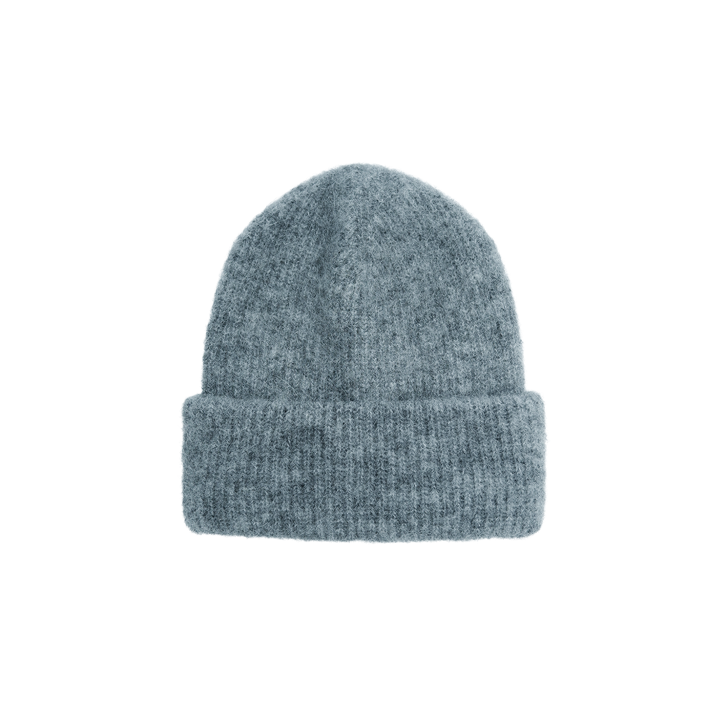 Black Colour Ginger Rib Hat - Grey