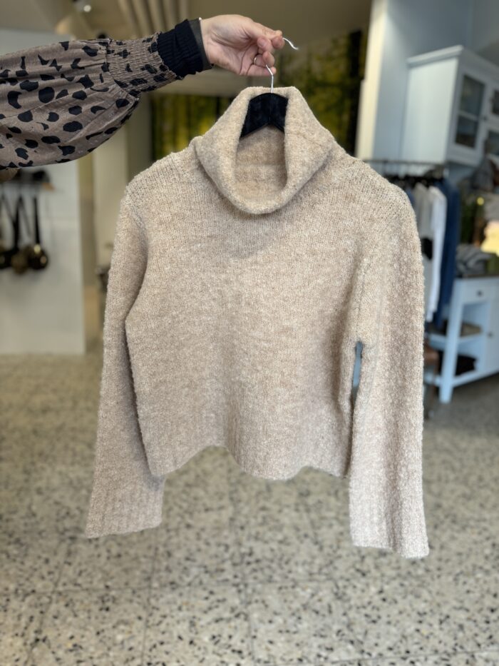 Nümph Willa Cropped Pullover - Birch Melange